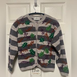 Design Options Philip Jane Gordon Vintage Cardigan Fall Leaves